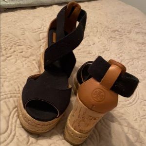 Tory Burch Espadrille platform wedge